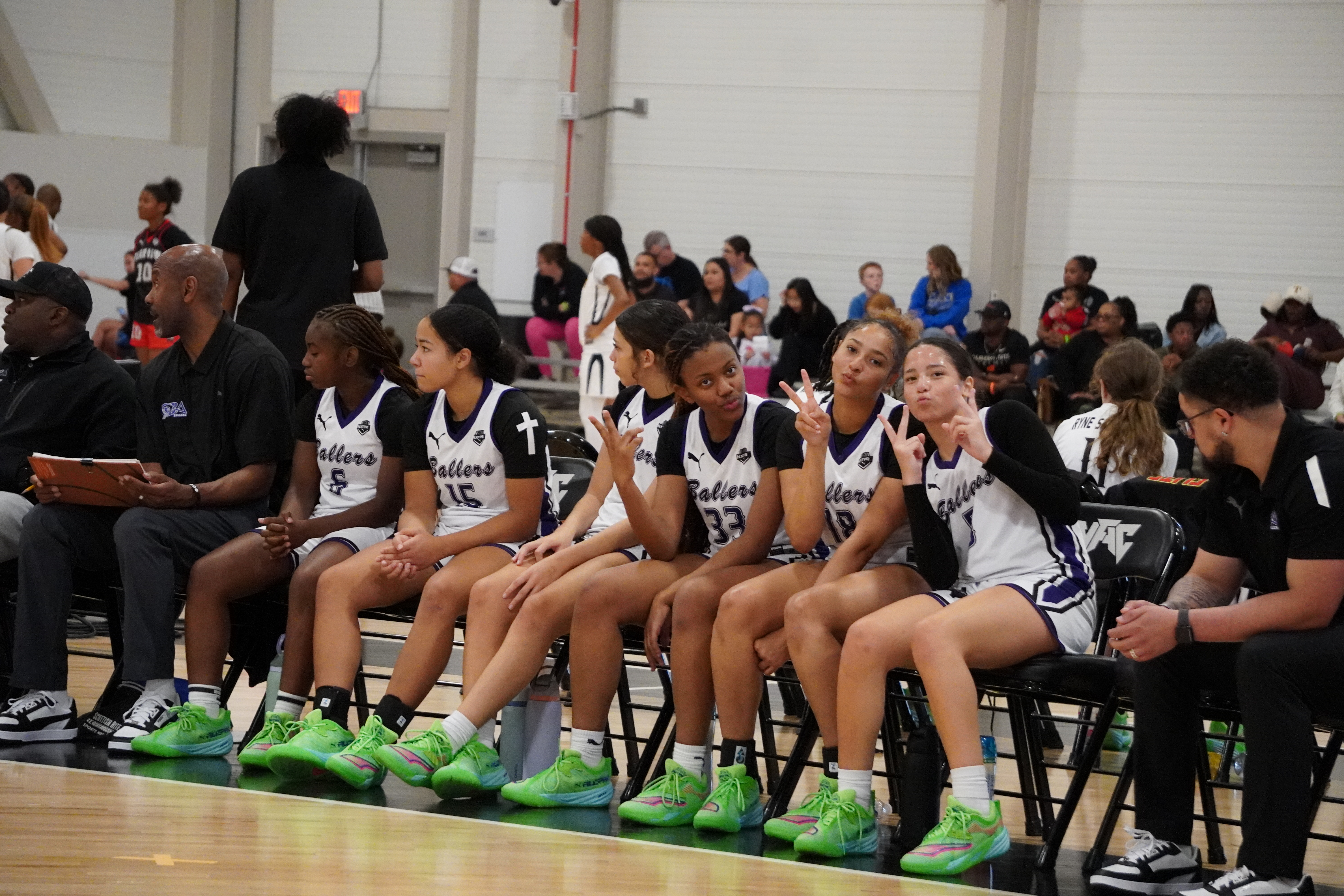 Ballers Ignited team smiling together after a basketball event