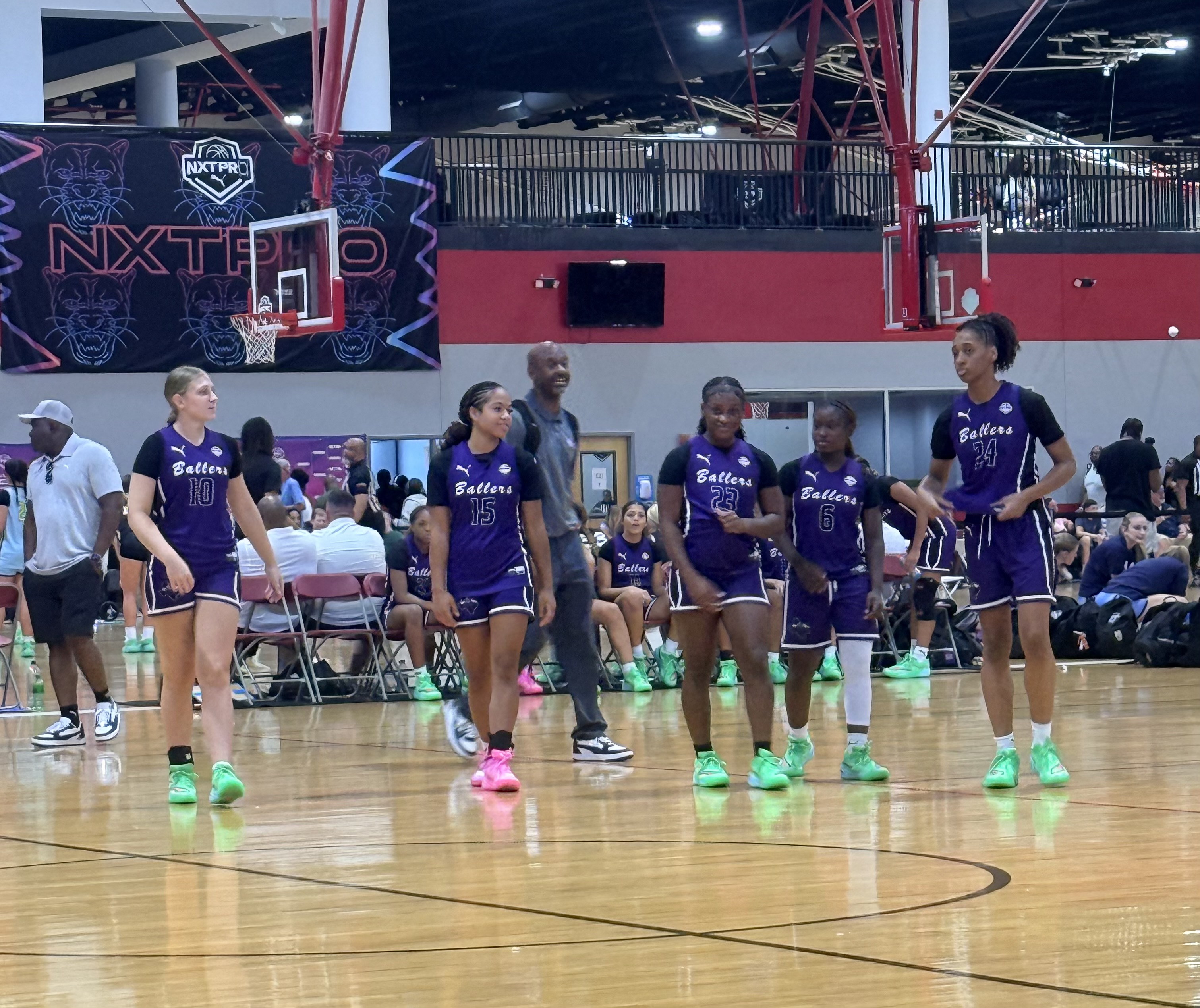 Ballers Ignited athletes getting ready to play