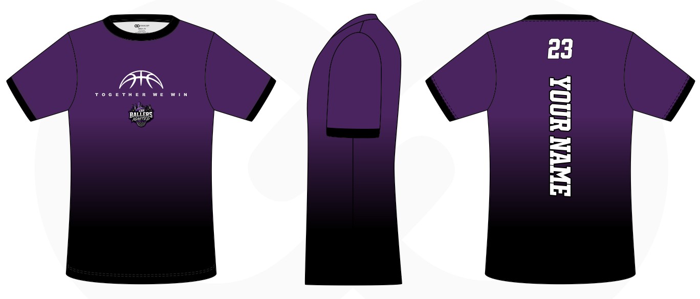 GAME SHOOTER SHIRT PURPLE BLACK